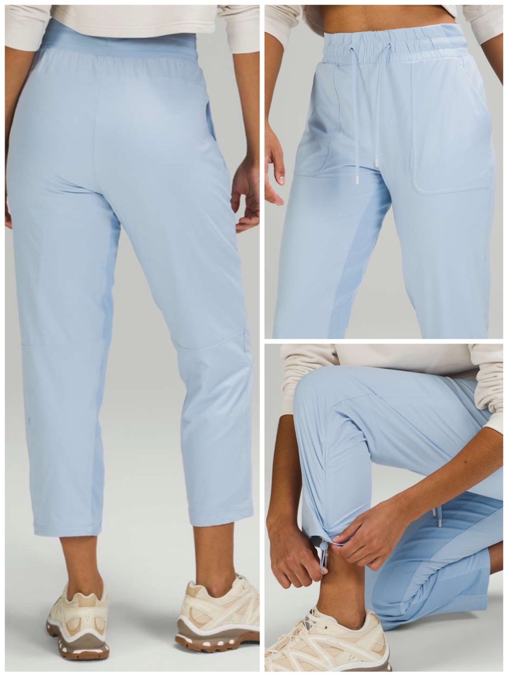 Lululemon Beyond The Studio Crop Pants
Blue Linen Size 8